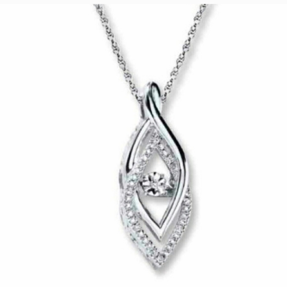 Kay Unstoppable Love Diamond Accents Pendant Necklace in Sterling Silver - Picture 4 of 12